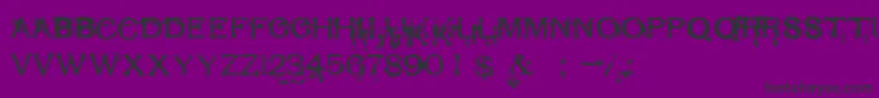 RespessCapsExcessive Font – Black Fonts on Purple Background