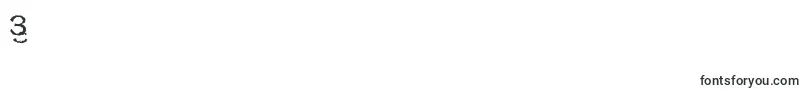 フォントRespessCapsExcessive – フォント数字3