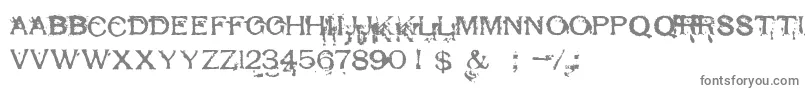 RespessCapsExcessive Font – Gray Fonts on White Background