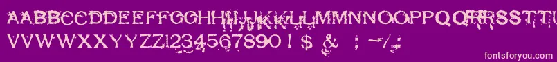 Lisätietoja RespessCapsExcessive-fontista RespessCapsExcessive-fontti – vaaleanpunaiset fontit violetilla taustalla