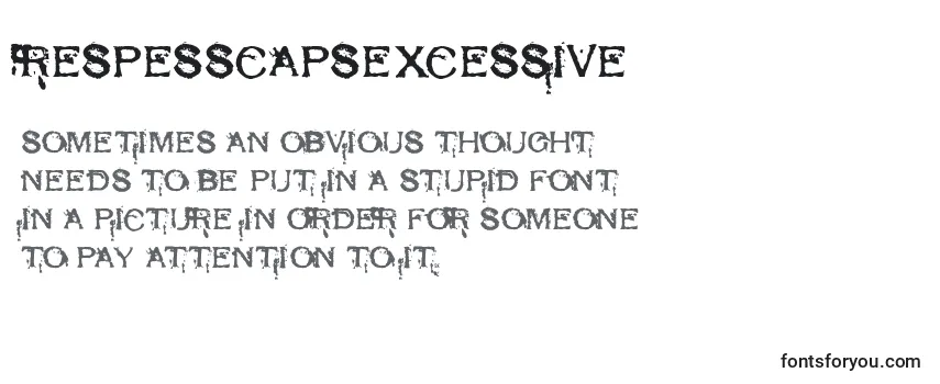 RespessCapsExcessive Font