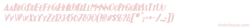 ChapleauBoldItalic Font – Pink Fonts on White Background