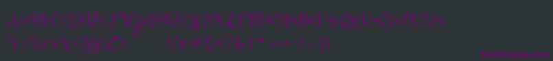 fuente LazyDogFree – Fuentes Moradas Sobre Fondo Negro