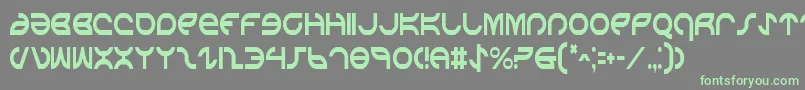 AetherfoxCondensed Font – Green Fonts on Gray Background