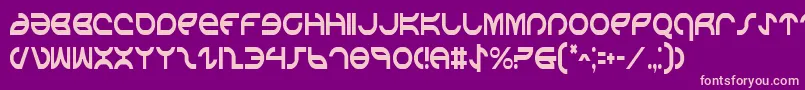 AetherfoxCondensed Font – Pink Fonts on Purple Background