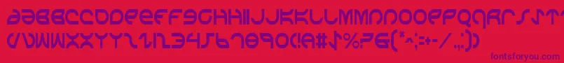 AetherfoxCondensed Font – Purple Fonts on Red Background