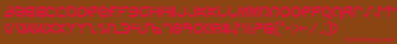 AetherfoxCondensed Font – Red Fonts on Brown Background