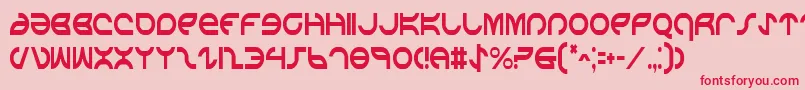 AetherfoxCondensed Font – Red Fonts on Pink Background