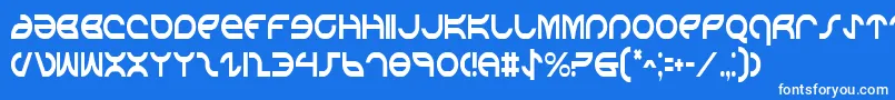 AetherfoxCondensed Font – White Fonts on Blue Background