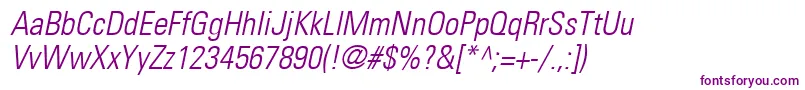 UniversLt47CondensedLightOblique Font – Purple Fonts