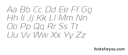 MetrikItalic-fontti