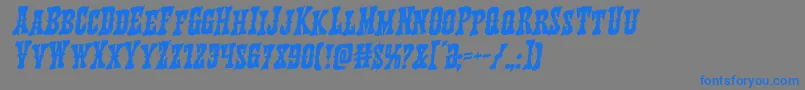 Texasrangerrotal Font – Blue Fonts on Gray Background