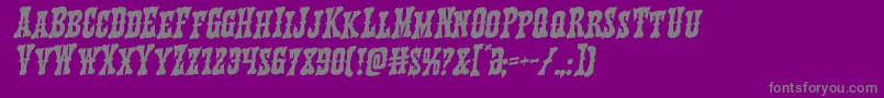 Texasrangerrotal Font – Gray Fonts on Purple Background