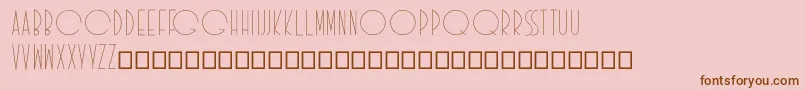 Idilica Font – Brown Fonts on Pink Background