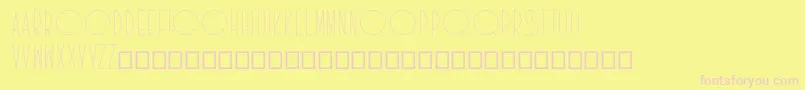 Idilica Font – Pink Fonts on Yellow Background