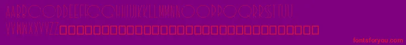 Idilica Font – Red Fonts on Purple Background