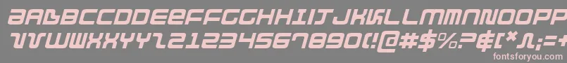 DirektorLightItalic-Schriftart – Rosa Schriften auf grauem Hintergrund