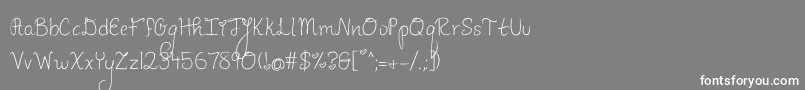 PineapplesDontHaveSleeves Font – White Fonts on Gray Background