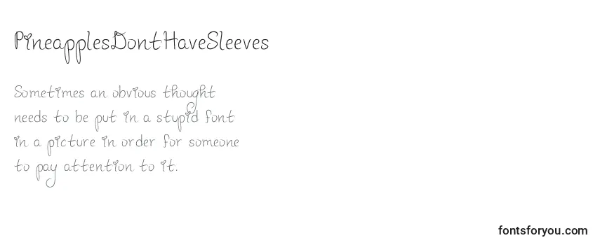 PineapplesDontHaveSleeves Font