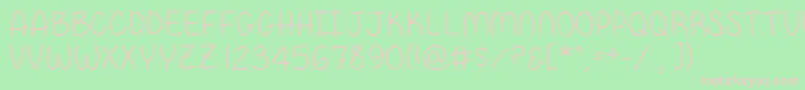 PapaBear Font – Pink Fonts on Green Background