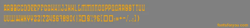 Шрифт Radoan – оранжевые шрифты на сером фоне