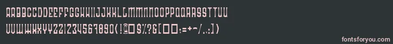 Шрифт Radoan – розовые шрифты на чёрном фоне