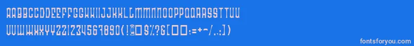 Шрифт Radoan – розовые шрифты на синем фоне