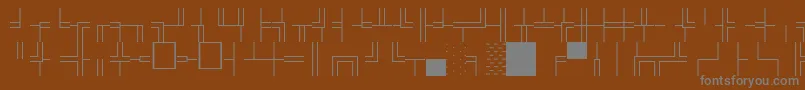 BoxdrawOrnamentsNormal Font – Gray Fonts on Brown Background