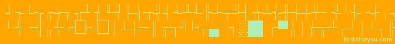 En savoir plus sur la police BoxdrawOrnamentsNormal Police BoxdrawOrnamentsNormal – polices vertes sur fond orange