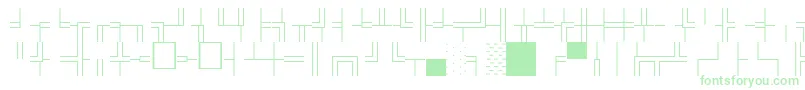 BoxdrawOrnamentsNormal-fontti – vihreät fontit