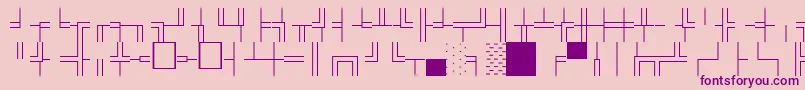 fuente BoxdrawOrnamentsNormal – Fuentes Moradas Sobre Fondo Rosa