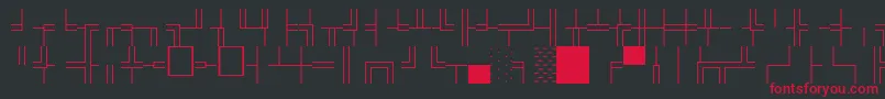 BoxdrawOrnamentsNormal Font – Red Fonts on Black Background