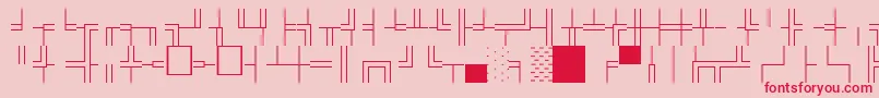 fuente BoxdrawOrnamentsNormal – Fuentes Rojas Sobre Fondo Rosa