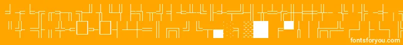 fuente BoxdrawOrnamentsNormal – Fuentes Blancas Sobre Fondo Naranja