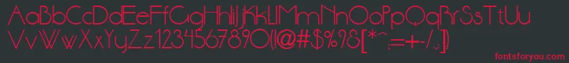 DsStandartcyr Font – Red Fonts on Black Background