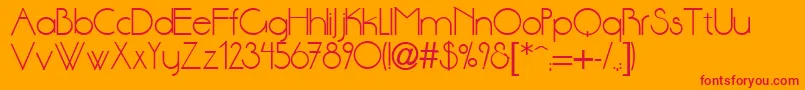 DsStandartcyr Font – Red Fonts on Orange Background