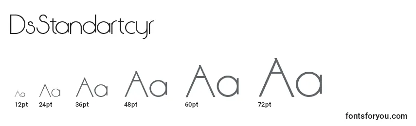 DsStandartcyr Font Sizes