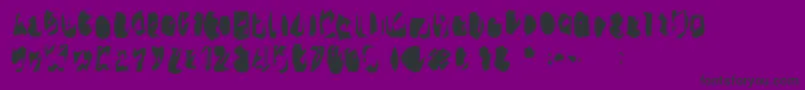 fuente 15teen – Fuentes Negras Sobre Fondo Morado