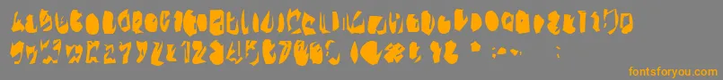 fuente 15teen – Fuentes Naranjas Sobre Fondo Gris