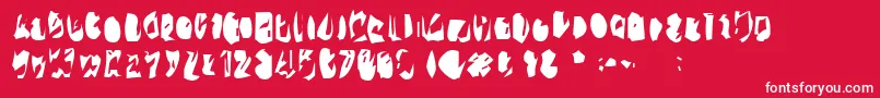 More about 15teen Font 15teen Font – White Fonts on Red Background