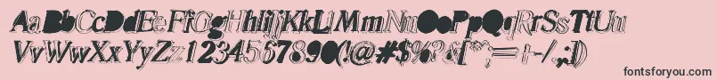 Malle Font – Black Fonts on Pink Background