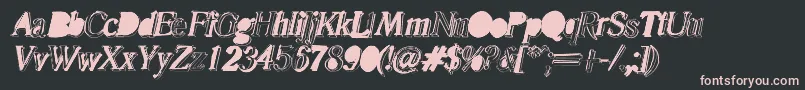 Malle Font – Pink Fonts on Black Background