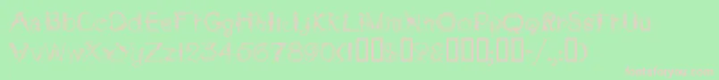 TarantellaMf Font – Pink Fonts on Green Background