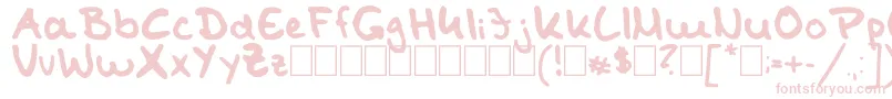 TomKaulitzHandwritingFontByShaiza7 Font – Pink Fonts on White Background