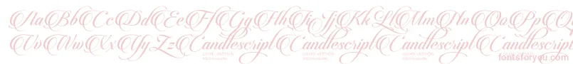 CandlescriptDemoVersion Font – Pink Fonts