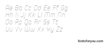 SpoonHairlineItalic Font