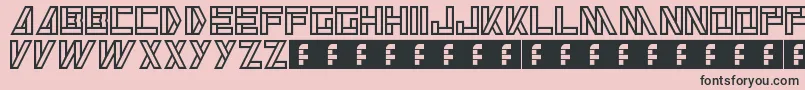 Alkaline Font – Black Fonts on Pink Background