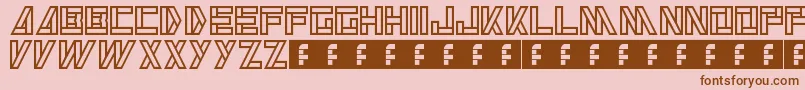 Alkaline Font – Brown Fonts on Pink Background