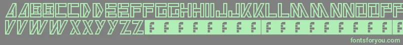 Alkaline Font – Green Fonts on Gray Background