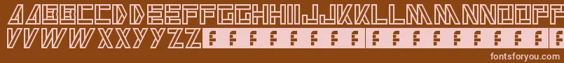 Alkaline Font – Pink Fonts on Brown Background